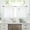 B, variant on Solid Color Curtains,Lightweight Semi-Transparent Fabric,Wavy Hem Design,Easy Installation Rod,Light Filtering,Kitchen Bathroom Bedroom Use,Decor