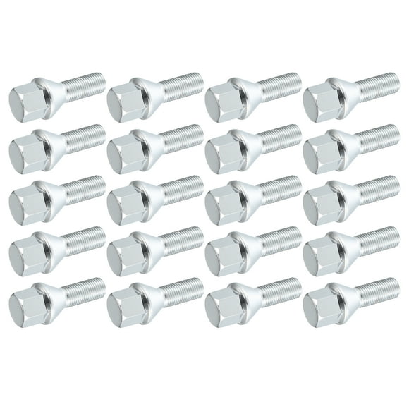 Unique Bargains 20 Pcs M12x1.25 Wheel Lug Bolts Nuts Fit for Jeep Compass 2018-2022 No.6509933AA/53182366