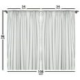 thumbnail image 3 of Ambesonne Cat Curtains 2 Panel Set, Mischief Kitty Peaking Dots, 108" x 96", Multicolor, 3 of 3