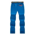thumbnail image 5 of Boys Pants for Summer New Outdoor Kids Pants Breathable Lightweight Convertible Shorts Cozy casual Pants Sky Blue M(7-8 Years), 5 of 5