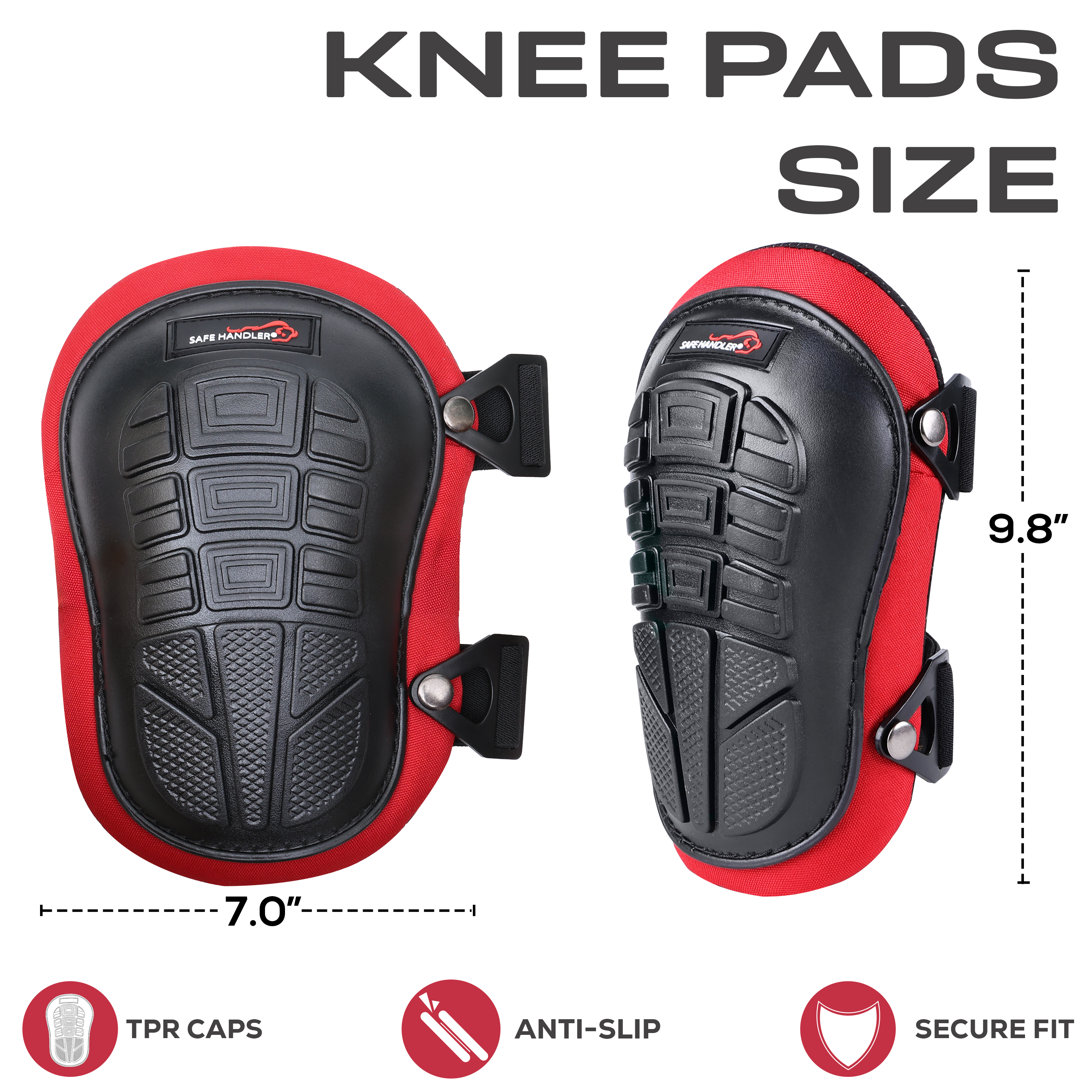 Safe Handler Gel Knee Pads with Foam Cushioning photo 4