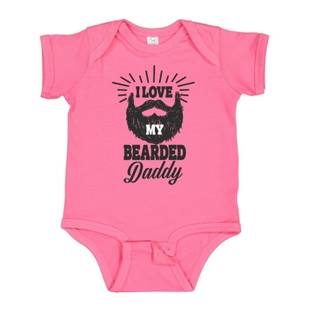

Inktastic I Love My Bearded Daddy Gift Baby Boy or Baby Girl Bodysuit