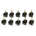 thumbnail image 2 of Set of 10 Pair Ladies Black Heel Plate Spare Heel for High-Heeled Shoe Shoemaker Accessory - Black, 10mm, 2 of 7