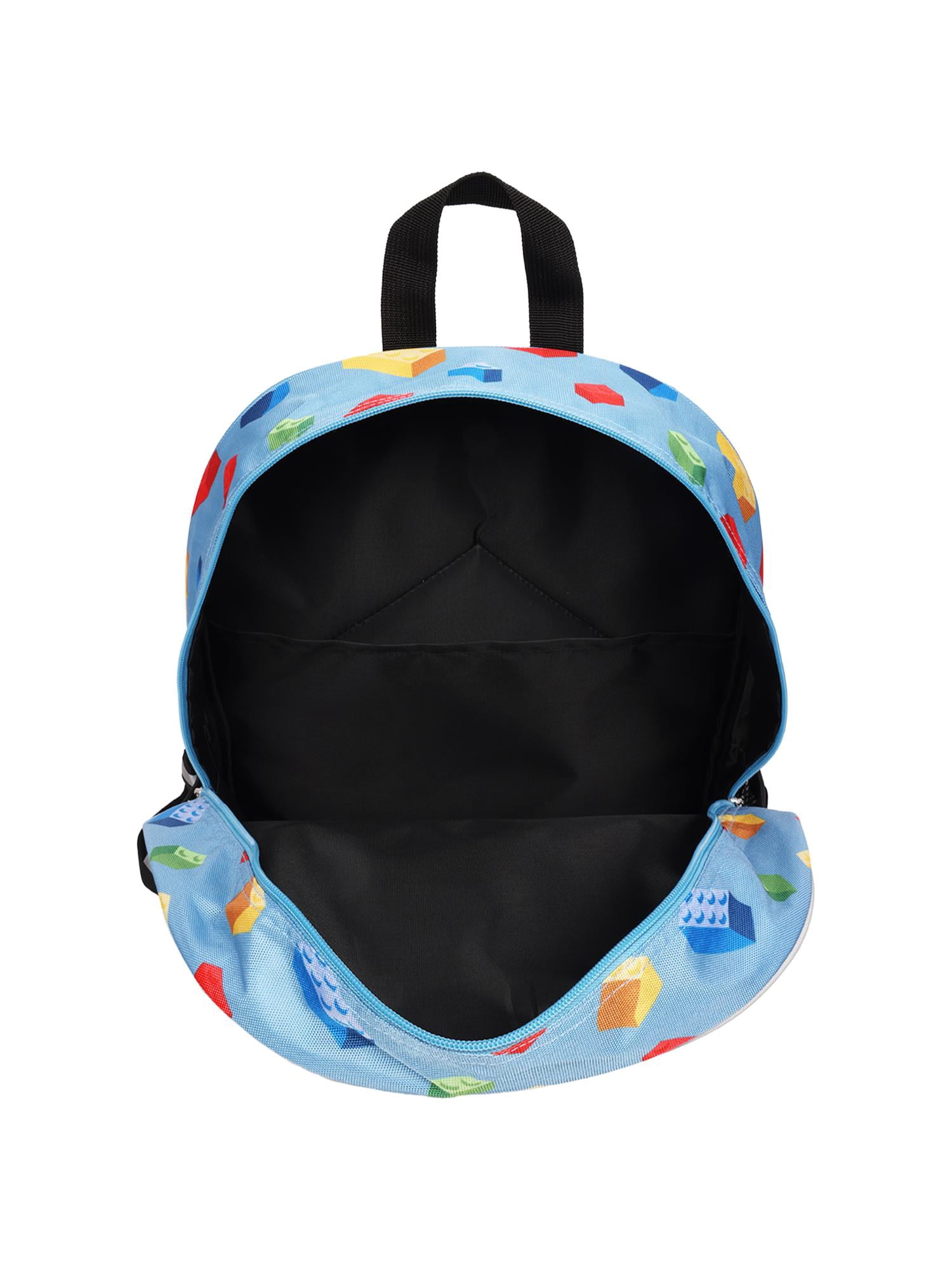 LEGO Boy's 17" "Master Builder" 4-Piece Backpack Set with Lunch Box, Pencil Pouch, & LEGO Keychain