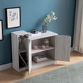 thumbnail image 3 of Solid Oak Wine Display Cabinet for Home Bar/Restaurant (Natural Oak Finish)​​, 3 of 5
