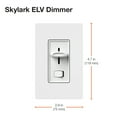 thumbnail image 4 of lutron selv-300p-wh skylark electronic low-voltage single-pole dimmer, white, 4 of 6