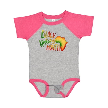 

Inktastic Black History Month Africa in Red Yellow and Green Gift Baby Boy or Baby Girl Bodysuit