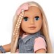 thumbnail image 2 of Tienda de regalos para muñecas de moda de 18 pulgadas con cabello rubio y ojos azules, 2 of 7