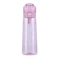 thumbnail image 4 of Botella de agua con sabor de 650 ml con pajita para beber más taza reutilizable de agua (rosa), 4 of 9
