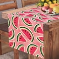 thumbnail image 5 of Summer Watermelon Table Runner, Pink Melons Fruit Kitchen Dining Table Decoration, Seasonal Indoor Outdoor Home Decor Party Supply 13.8 x 90 Inch, 5 of 6