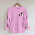 thumbnail image 4 of Felirenzacia Women’s Valentine Sweatshirt, Cute Heart Graphic Pullover Top for Love Season, Pink,M, 4 of 7