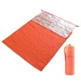 thumbnail image 1 of Graflsoa Sac de Couchage Isolé Compact à Double Couche pour Aventures en Plein Air, Léger et Résistant à l'Eau, Idéal pour le Camping, la Randonnée et l'Utilisation d'Urgence, Orange, Design Neutre, 1 of 6