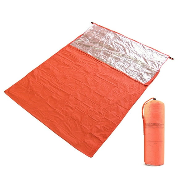 2 Person Emergency Sleeping Bag Lightweight Waterproof Thermal Emergency Blanket Survival Gear for Outdoor Adventure Camping Hiking Backpacking