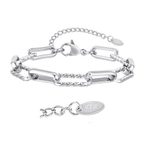 VNOX Twisted Cable Wire Link Chain Bracelet Designer Brand Inspired Women Jewelry Valentine