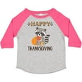 thumbnail image 3 of Inktastic Happy Thanksgiving Holiday Raccoon Boys or Girls Toddler T-Shirt, 3 of 5