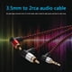 thumbnail image 5 of Cable de audio AUX Kuymtek 90 grados 3,5 mm macho a 2 RCA macho Componentes de la computadora, 5 of 8