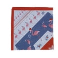 thumbnail image 1 of bar III Mens Flamingo Pocket Square, Blue, One Size, 1 of 2