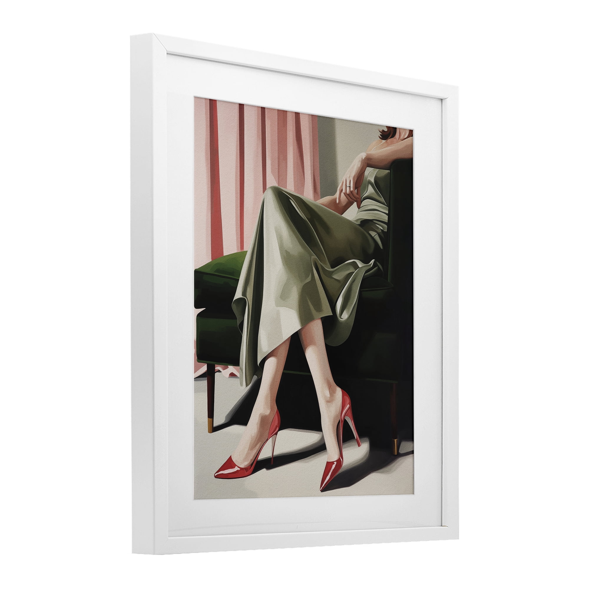 Stupell Industries Waiting For The Guests White Framed Print Under Glass, design by Andreas Magnusson