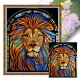 thumbnail image 1 of Hilo Algodón Bordado Punto Cruz Con León Cristal 11CT 40x50cm, 1 of 9