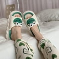 thumbnail image 5 of Sogetch Womens Cute Frog Slippers Soft Warm Fuzzy House Shoes for Women and Men, 5 of 7