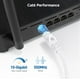 thumbnail image 3 of Cable Matters Cable Ethernet Cat 6 sin enganches de 10 Gbps de 25 pies (Cable Cat 6 Cable Cat6 Cable de Internet Cable de red) en blanco, 3 of 9