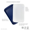 thumbnail image 2 of Tovolo Marinade Container with Lid, Large (Blue/White) - BBQ Tub & Marinating Container with Lid for Kitchen, Grill, Meal Prep, Smoker, Griddle & Barbeque - Dishwasher-Safe Melamine Marinade Tray C43, 2 of 3