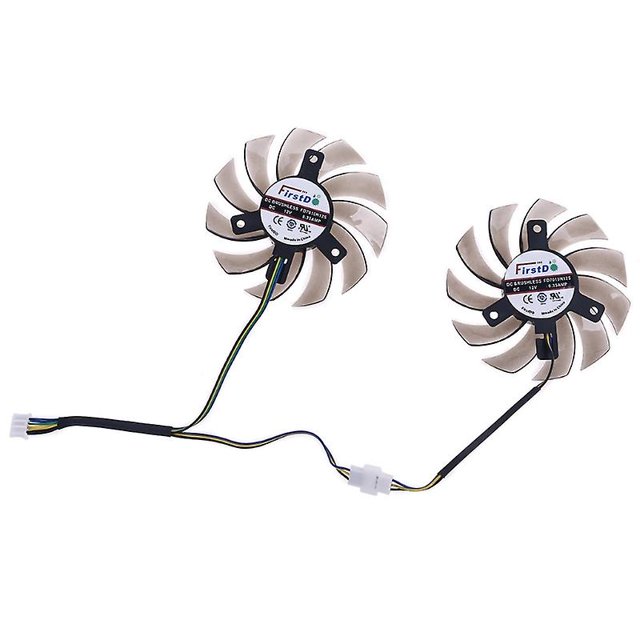 1 par Fd7010h12s 75mm 4pin ventilador refrigerador para Msi Gtx R6870 R6790 tarjeta gráfica Feliz Sencillez