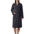 thumbnail image 2 of Ynynloco Robes for Women - Super Bathrobe Soft Cozy Fleece Womens V Neck Kimono Robe Plush Long Bathrobe, 2 of 8