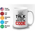 thumbnail image 3 of Progammer Mug White 15oz - Show Me the Code - Programmer Programming Coding Software Developer, 3 of 7