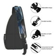 thumbnail image 5 of ZICANCN Crossbody Sling Bags for Women Men,Blue Siamese Fighting Fish Casual Shoulder Backpacks for Hiking Daypacks, 5 of 9