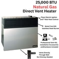 thumbnail image 3 of Comfort Glow DVN25 25K BTU Direct Vent Natural Gas Wall Heater, Gray & Black, 3 of 13