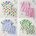 thumbnail image 4 of YTDSCS Toddler Kids Girls Boys Pajamas Outfit Soft Cotton Jammies Summer Crewneck Sleepwear Pjs 2PCS Set 1-6T, 4 of 9