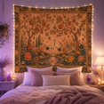 thumbnail image 2 of Cranes Beside a Reflective Pond, Serene Folk Art for Bird Lovers, Ornamental Nature Wall Art, Housewarming Gift, Tapestry Wall Hanging for Bedroom and Living Room, 2 of 7