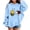 0#Blue1106, variant on Lullu Hoodies for Toddler Girls Cute Bee Graphic Pullover Hooded Sweatshirts with Pockets, Black