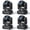 Black-4pc, variant on 150W LED Moving Head DJ Lights Mini Beam Stage Lights 2 Pack DMX 512 12CH Sound for Disco Party Stage Lighting