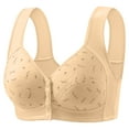 thumbnail image 2 of Daisy Bras for Older Women Floral Plus Size Bras Wireless Bras Front Closure Bras for Senior Comfort Bra Tshirt Bras, 2 of 6