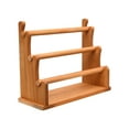 thumbnail image 1 of Soporte para pulseras, expositor de relojes, soporte para relojes, elegante organizador de joyas de madera 3 niveles, 1 of 9