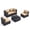 Khaki, variant on MRUAKA 5 Pieces Patio Conversation Set, Outdoor Sectional PE Rattan Wicker Furniture Seat,Dark Gray
