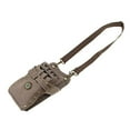 thumbnail image 4 of ziyahi Leather Barber Scissors Shears Combs Clips Tools Holder Pouch Waist Bag Gray, 4 of 9