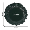 thumbnail image 2 of Efavormart 20-Pack Hunter Green Reef Design Plastic Plates – 7" Dessert & Appetizer Party Plates – Elegant Disposable Tableware, 2 of 4