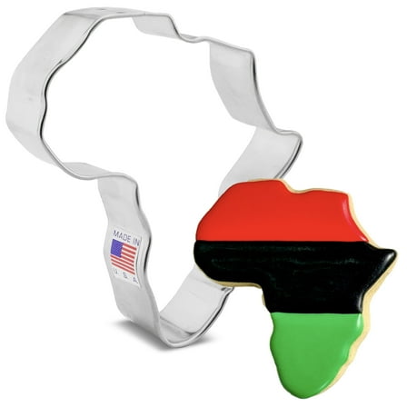 Africa Cookie Cutter, 3.76" Made in USA by Ann Clark