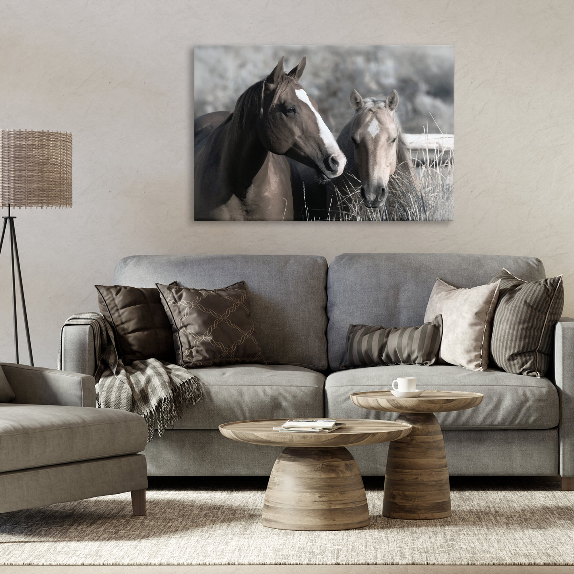 Stupell Industries Content Horses In Pasture Canvas Wall Art, design by Danita Delimont