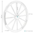 thumbnail image 2 of Sunnydaze Rustic Natural Fir Wood Decorative Wagon Wheel, 2 of 6