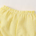 thumbnail image 4 of Ccpelsie Girls Summer Toddler Outfits Sleeveless Top + Cuffed Shorts 2 Piece Casual Set(A01-Yellow,9-12 Months), 4 of 7