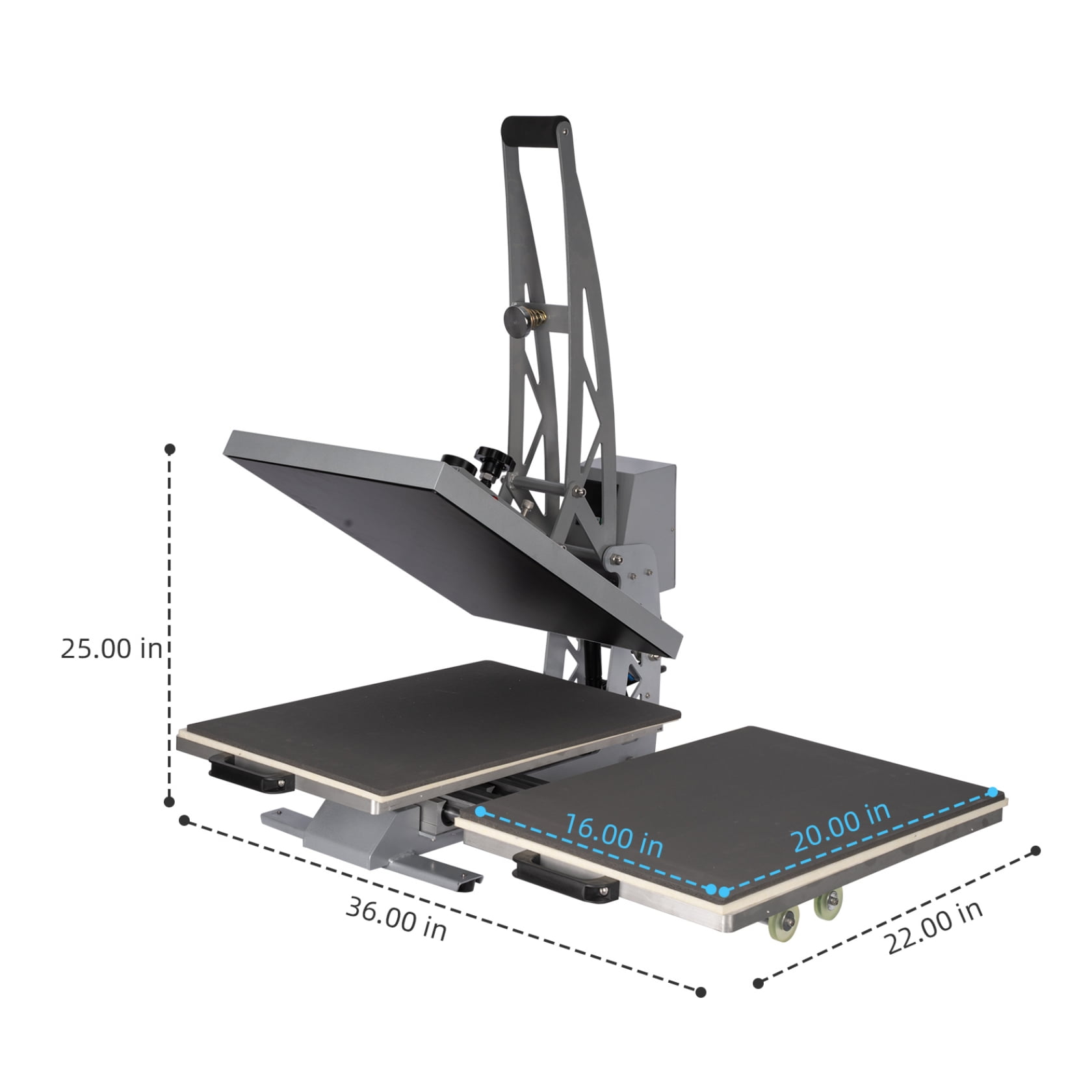 24x16 Inch Heat Press, Commercial Heat Press Machine for T-Shirts, Garments, Bags, Textile, Curtains