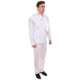 thumbnail image 3 of HPO Adult Men's Animated Movie Supervillain Costume, White Halloween Costume, 3 of 9