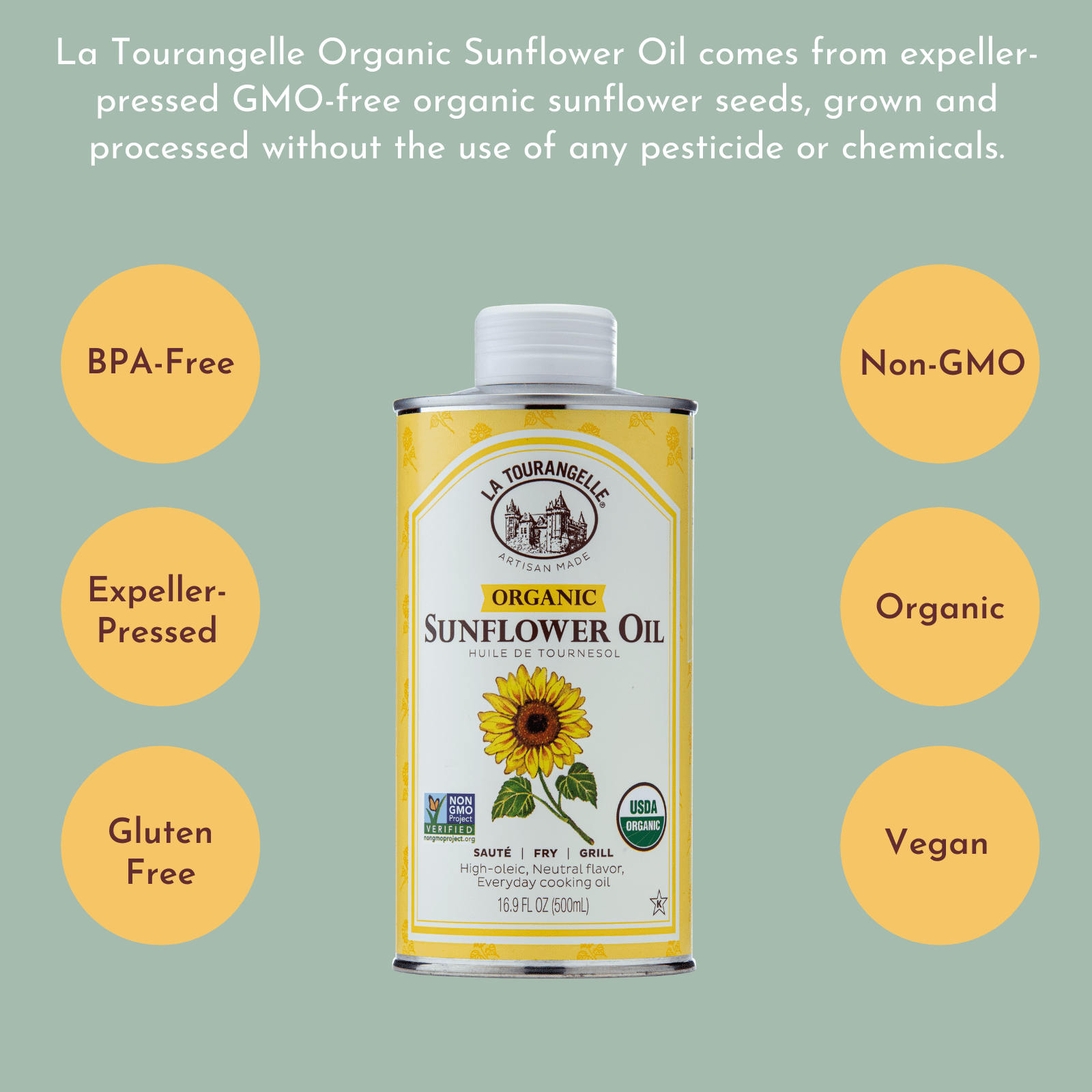 Buy La Tourangelle Sunflower Oil 16.9 Fl oz Online at Lowest Price in