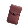 thumbnail image 2 of Bolso bandolera Mujer Bolso bandolera Cadena de piel sintética Pantalla táctil Bolsa de almacenamiento para teléfono, Rosa oscuro Advancent AP000967-02, 2 of 7