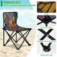 thumbnail image 4 of Folding Chair Camping Chair For Camping Picnicking Outdoor Beach and Travel Yellow Butterflies in The Garden, 4 of 8