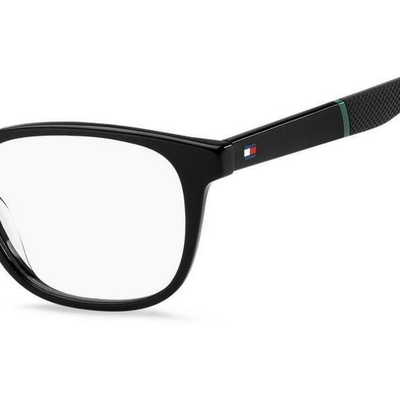 Tommy Hilfiger TH 1907 0807 00 Men's Black Square Frame Eyeglasses